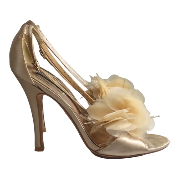 Escarpins Style & Co Darling - Talon Haut Doré Avec Fleur - Taille 8 US - Neuf Dans Sa Boîte